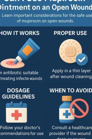 Should Mupirocin Be Applied to an Open Wound?